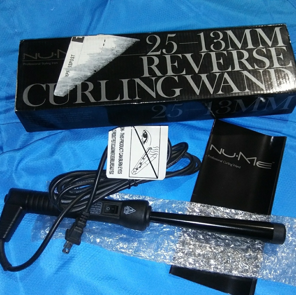 NuMe clipless Tourmaline Curling Wand